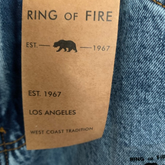 Ring of Fire men’s jeans Droopy Drop Crotch relaxed light wash size 31-30 - Picture 5 of 14